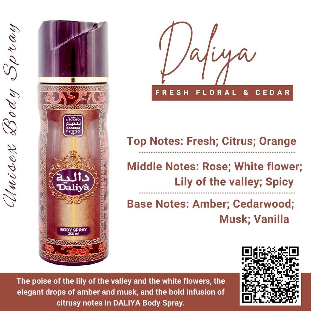 NASEEM DALIYA Body Spray for Unisex 6.8 Fl.Oz.